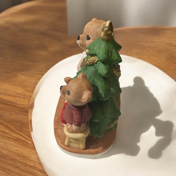 Vintage Homco Christmas Tree Bear Figurine #5114 - Picture 3 of 6